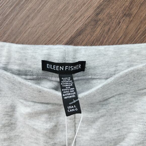 Eileen Fisher Slouch Ankle Supersoft Pants‎ L Grey Minimalist Loungewear Casual - Picture 3 of 8